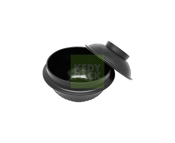 Bol motif, couvercle et support