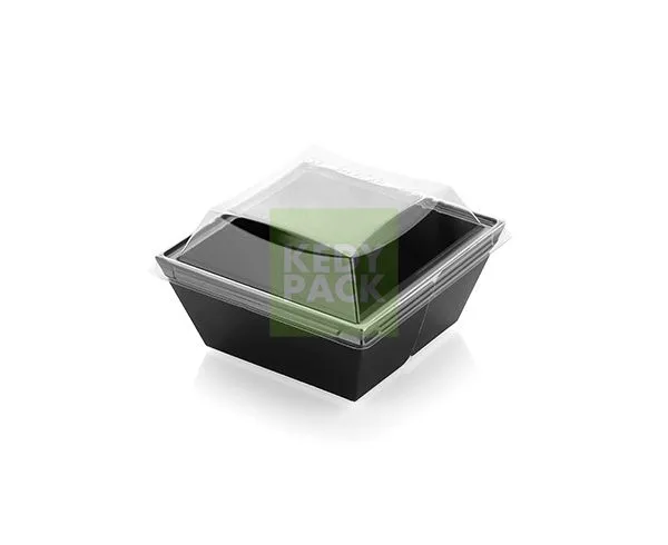 Boîte Diamant  carton noire PET