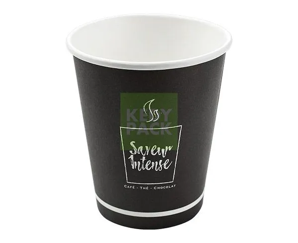 Gobelet carton noir Saveur intense