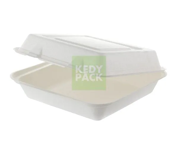 Coquille carré en pulpe de canne